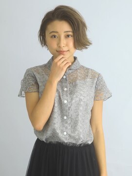 ヘアーサロンソシエ 鶴川店 透明感ショートボブ/外ハネボブ[鶴川/鶴川駅]