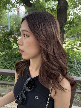 サル(saru) #ハイライトカラー × #くすみベージュ