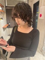 エニイ(ANY)&nbsp;デザインカラー/オリーブベージュ/ウエットヘア【千葉／パーマ】