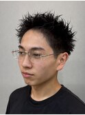 スパイキーショート/短髪パーマ/ピンパーマ
