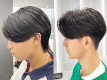 骨格と毛流れに合わせたプロのアイロンワークと高いカット技術（青山/メンズ縮毛矯正/メンズカット）