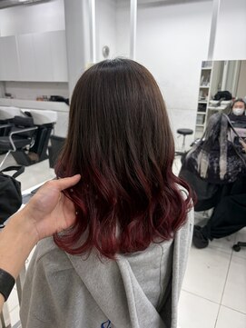 アライブ ハラジュク(ALIVE harajuku) ブリーチインナーバレイヤージュグラデーションカラー夕貴