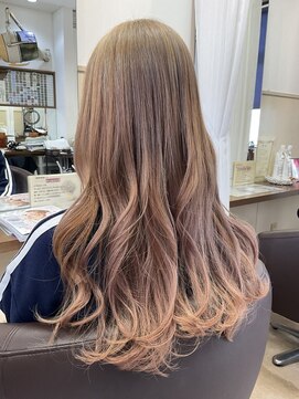 コアフィールフィス(COIFFURE fils) ブリーチ ミルクティーベージュ 髪質改善トリートメント