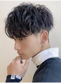 梅田メンズパーマツイストスパイラルパーマ波巻きパーマツイスパ