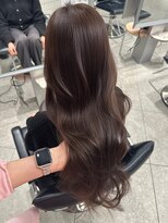 ペレ 梅田(PELE) ピンクベージュ/アンブレラカラー/クールショート/前髪/梅田