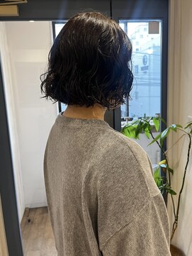 メルト 吉祥寺(melt) 山川/ニュアンスボブパーマレイヤー顔周り小顔2オリーブグレー