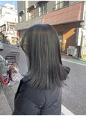 ハイライトカラー×切りっぱなしボブ