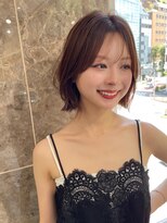 ハニーシブヤ(HONEY shibuya)&nbsp;ヘイリーボブ/大人ショートヘア/レイヤーボブ/ミルクベージュ1
