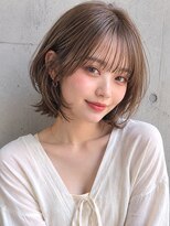 アディ 中野南口店(Addi) ミルクベージュの軽やかレイヤーボブ