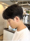 78. ハンサムショート/束感/黒髪/ビジネス/ダウンバング
