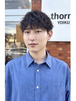ソーンズ ヨイク(thorns YOIKU)&nbsp;前下がりマッシュ×強めシャドーパーマ