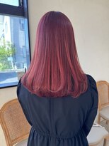 ウェルズ グランデ 奈良店(Well's GRANDE) 鮮やかピンクレッドのストレート