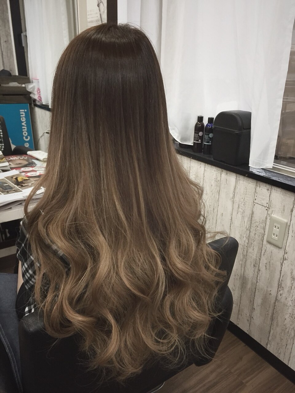 ☆外国人風☆アッシュベージュ×シールエクステロング☆：L015728612