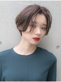 センターパート大人ショート