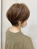 ソワンドゥブレス 大日店 (soin de brace) ○デザインカラー×耳かけショートヘア