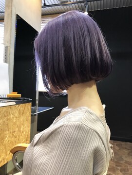 グランツ ヘアーデザイン(GLANZ HAIR DESIGN) ラベンダーカラー×ボブ