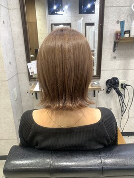 ヘアサロン ドットプラス 町田店(dot. plus) 外ハネ×ベージュ