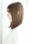 透け感カラーのワンカールスタイル
