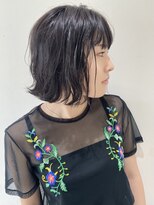 フォーク FOLK&nbsp;【FOLK】小顔 外ハネ 波巻き 横髪 ダークアッシュ ベージュ♪