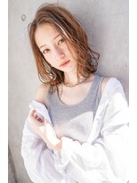 クラン(clan)&nbsp;小顔ウルフ＃マロンベージュAラインボブ