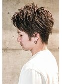 束感ナチュラルアップバングツーブロックショートコンマヘアd3