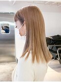 ブラウンベージュ_アースカラーくびれヘアツートン_ba364051