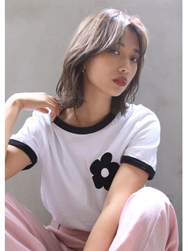 ブラン 天王寺(Blanc) 【Blanc】ブリーチオンカラー＿ロングボブ＿ウルフボブ