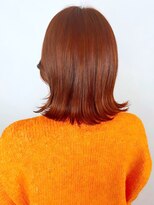 アイティーバイアルバム 下北沢店(IT by ALBUM)&nbsp;ロブブリーチなしオレンジブラウン_グレージュカラー_ba363632