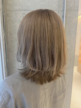 ジーナ 流山おおたかの森(Zina) くぶれボブ×ミルクティーグレージュ【Zina　大越香苗】