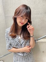 ロンド ストラーダ 心斎橋(Lond strada)&nbsp;エアリーロング×ピンクベージュ×美髪［髪質改善/縮毛矯正］