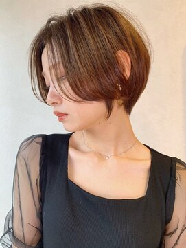 ロンドブルーム 天神大名店(Lond Bloom) 大人ショートボブ丸みショートカットマッシュショート前髪なし