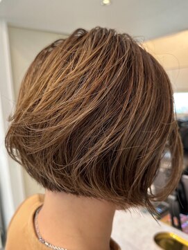 オンカラー(ON.COLOR) 大人ハイライトグレージュショート40代50代