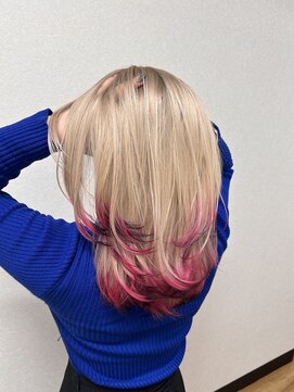 ララ(LALA) ピンク×ブラック エンドカラー