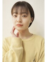 耳掛けボブシースルーバングミニボブナチュラルボブ20代30代