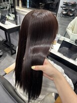 フィーネ 横浜(Fi -Ne) 髪質改善トリートメントで艶髪パープルブラウン