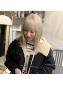 stylist イケダ>>ホワイトブロンド