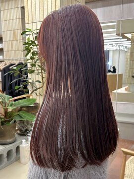 パークレーン アイス イヴェン(park lane ICI yeven) ブリーチなしダブルカラー ボルドーカラー 暖色カラー/momoka