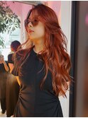 【natsumi】1オレンジレッド,ロングレイヤー