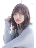 ラフ フロム ガーデン(Laf from GARDEN)&nbsp;寺尾拓巳】大人かわいいグレージュ透明感ひし形ミディアム