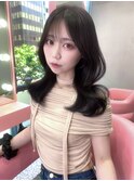 アッシュ/グレージュ/韓国ヘア/渋谷/レイヤー/顔まわり