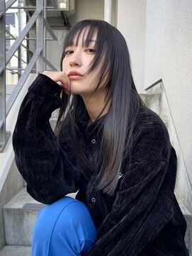 キーゴ 博多(KY-GO.) 黒髮ロング×顔まわりレイヤー