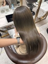 ロンド レア 天神大名店(Lond Le’a) オリーブベージュ/ダブルカラー/ブリーチなし/髪質改善