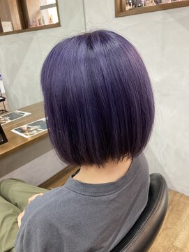 アンジェリカ 天理店(ANGELICA) 色落ちも楽しめるディープパープルangelica天理店【川崎優太】