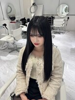 ラピス 横浜(Lapis)&nbsp;髪質改善トリートメントシールエクステ韓国風ストレートヘアー