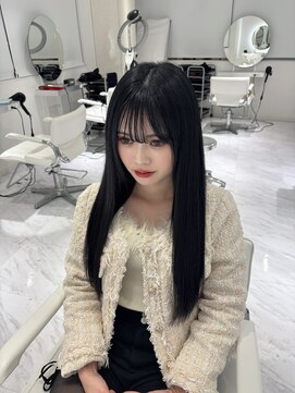 ラピス 横浜(Lapis) 髪質改善トリートメントシールエクステ韓国風ストレートヘアー