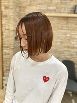 アロマ ヘアルーム 池袋店(AROMA hair room)&nbsp;前下がりボブ×艶ブラウン×大人可愛い小顔スタイル