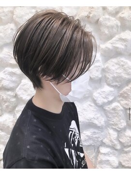 ヘアサロン エフ 渋谷(F) #くびれショート#ベージュ#30代ショート#40代ショート