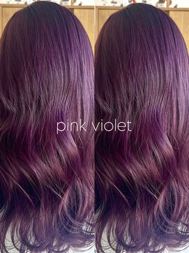ジーナ 梅田(Zina) 暖色/ピンクバイオレット/ブリーチ/ダブルカラー/kyoka