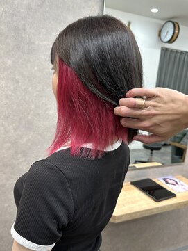 リベストバイジェービー 稲毛(li best. byjb) ダークアッシュ/大人ガーリー/似合わせカット[稲毛/白髪ぼかし]