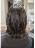 ◎暗髪くびれミディアム 30代40代